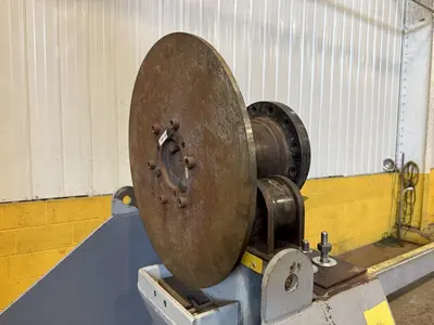 120" SWING X 208" LONG WELDING SYSTEMS HEADSTOCK & TAILSTOCK POWERED WELDING POSITIONER / PIPE ROLLER: YOBRO #23957