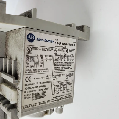 Used Allen-Bradley 194R-N60-1753 Disconnects California US | American Industrial Supply Co. #1377118