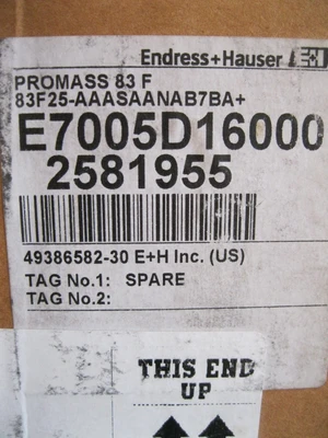 NEW Endress+Hauser 83F25-AAASAANAB7BA+