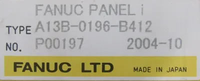 USED FANUC A13B-0196-B412 HMI PANEL A13B0196B412
