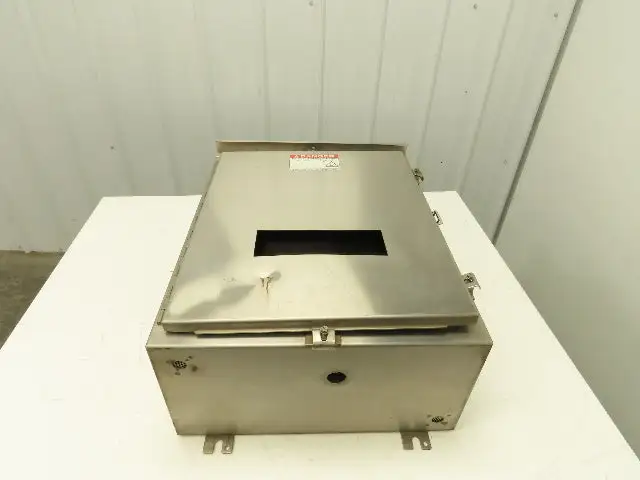Hoffman Stainless Steel Electrical Enclosure 24x20x10" 3R 4X Front & Back Plate