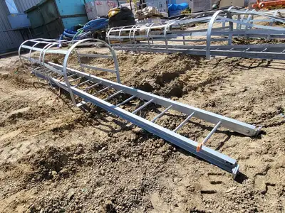 16ft. Steel Caged Ladder