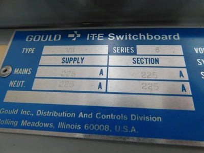 Used Gould _UNKNOWN_ Electrical Panels Ohio US | Equipment Recovery Corp. #1330739