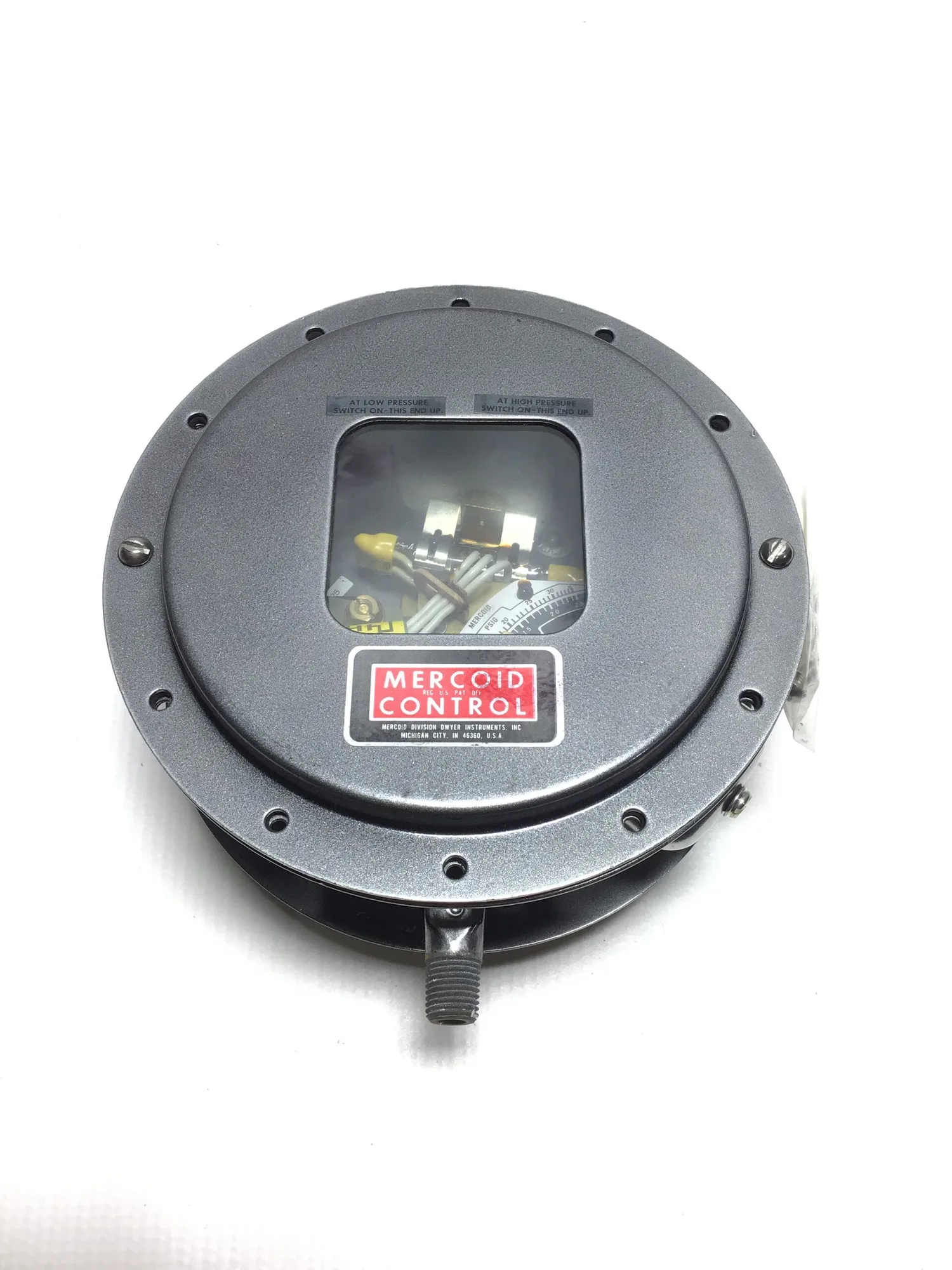 Mercoid Control DAW-33-153-4 Bourdon Tube Pressure Switch