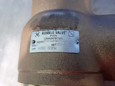 USED KUNKLE VALVES 6010JHM01KM