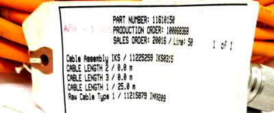 NEW INDRAMAT 11610150 CABLE