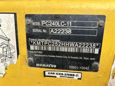 Used 2018 KOMATSU PC240 LC-11 Crawler Excavators | Abele Tractor #1342814