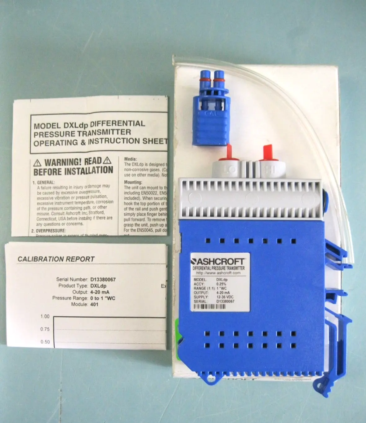 NEW Ashcroft DX 3 F01 42 ST 1/W-XPV