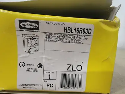 NEW HUBBELL HBL16R93D