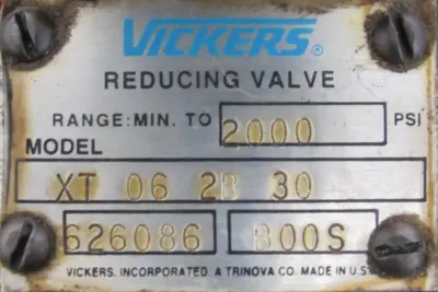 NEW VICKERS XT-06-2B-30 PRESSURE REDUCING VALVE XT062B30 626086