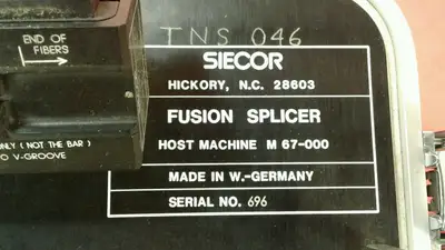 SIECOR M67 Fusion Splicer Optical w/ Single-Mode Fiber Module M67-000. 6D
