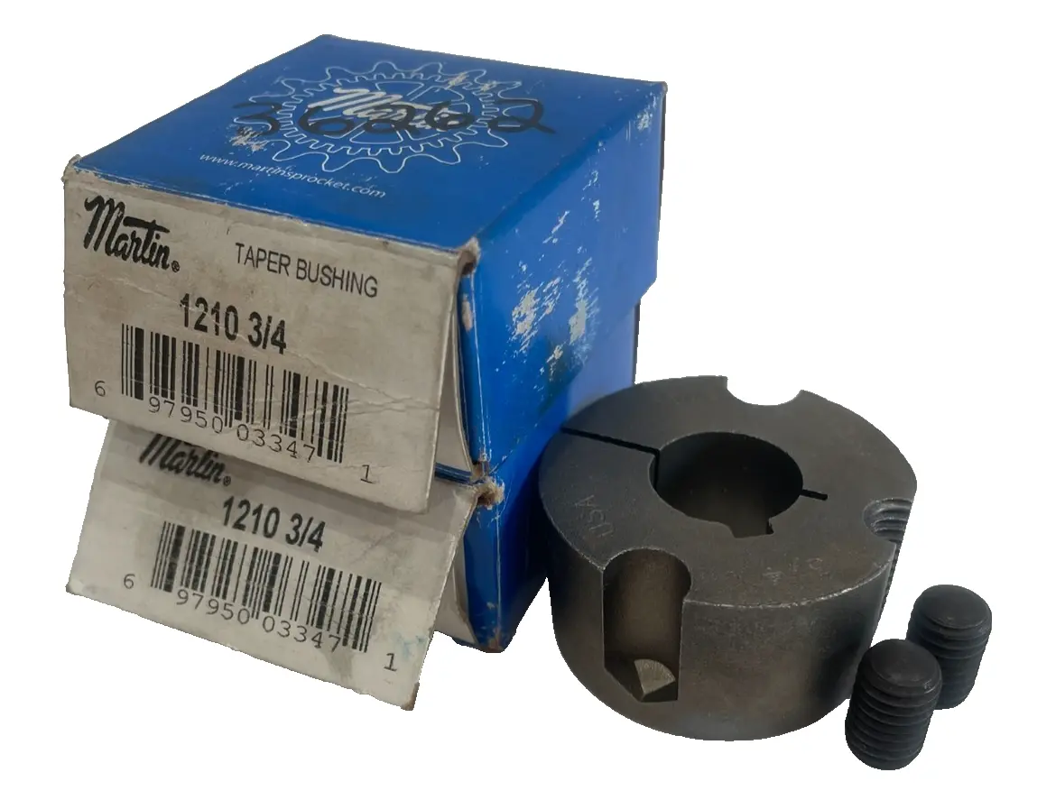NEW LOT OF 2 MARTIN 1210-3/4 TAPER BUSHING 121034