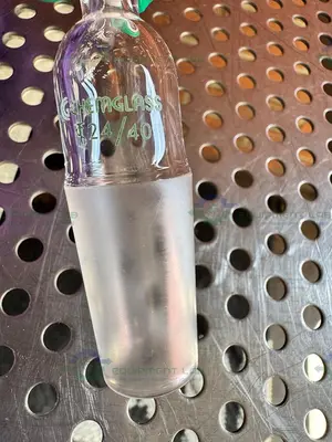 Used CHEMGLASS FLOW CONTROL ADAPTER, 90 DEGREE, 24/40 INNER JOINT, W/ PTFE STOPCOCK Glassware - Other California US | Equipment Lab #1411869