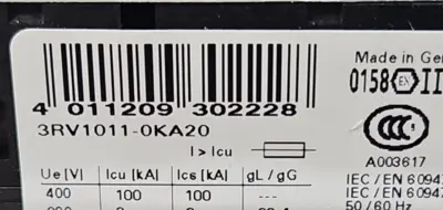 USED Siemens Siemens 3RV1011-0KA20