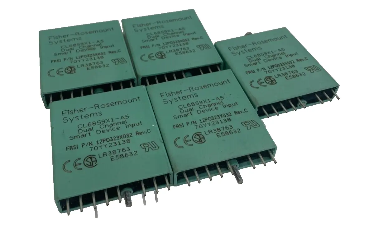 USED FISHER-ROSEMOUNT 12P0323X032 INPUT MODULE REV. C LOT OF 5