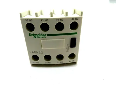 NEW LOT OF 2 SCHNEIDER ELECTRIC LADN22 CONTACT BLOCK