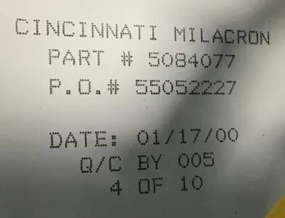 Used CINCINNATI MILACRON 5084077 Robot Parts Michigan US | Ideal Machinery #1250261