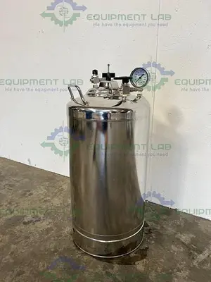 USED ALLOY PRODUCTS 30 LITER STAINLESS STEEL PRESSURE VESSEL 115PSI
