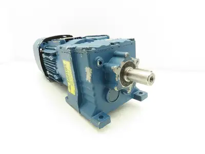 Sew Eurodrive R17 DRS71S4BE05HR Gearmotor w/Brake .33Hp 230/460V 15.8:1 107rpm