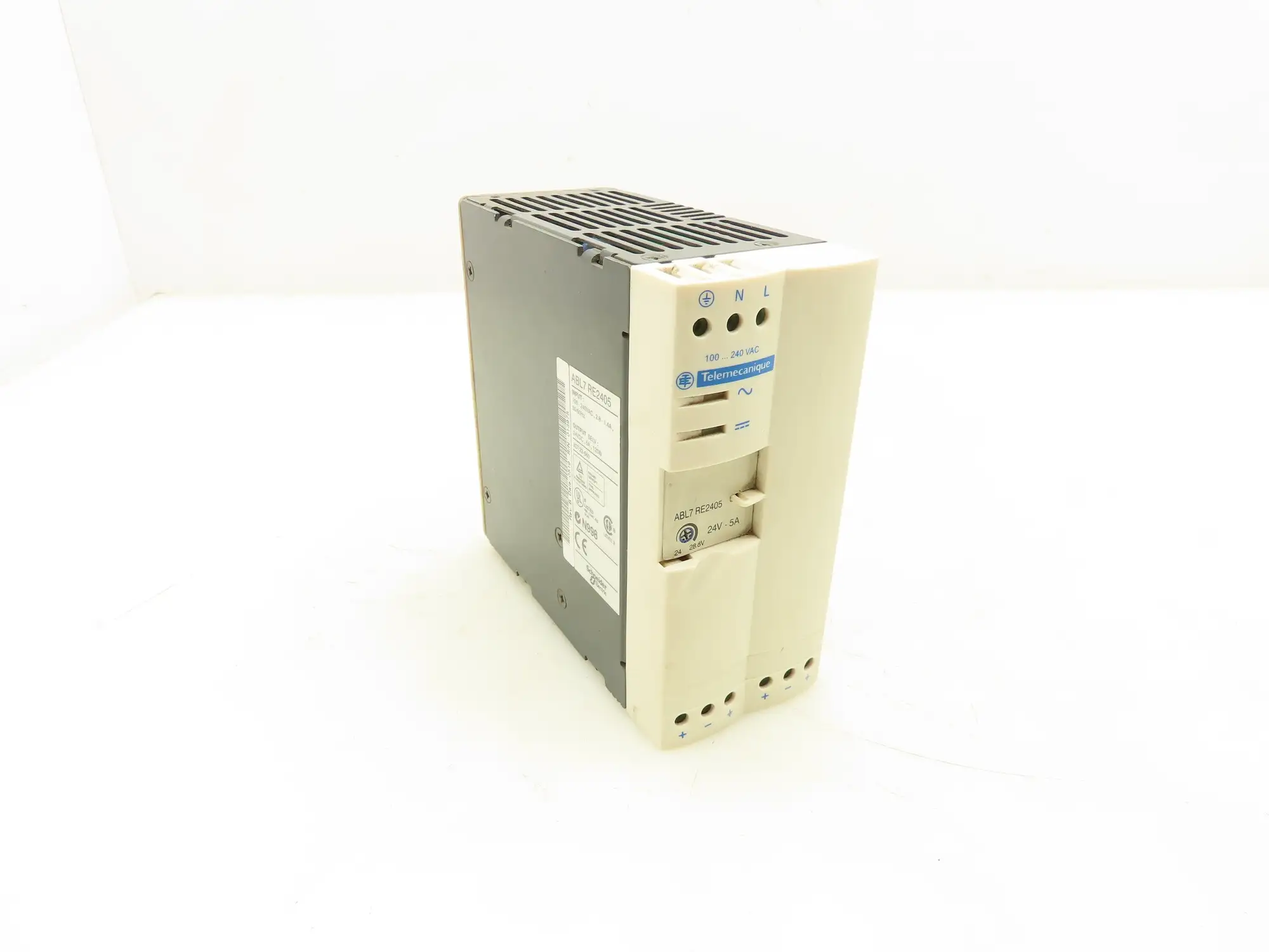 Schneider ABL7RE2405 Telemecanique Power Supply 100-240VAC 24VDC 5A