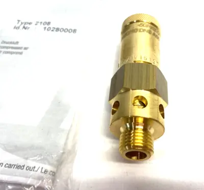 New | in-Stock Lorch Safety Valve Type 2108 21180621-0.8BAR, L-SVL-gepr.-1/4-0,8-MS Valves/Fittings Michigan US | Maverick Industrial Sales #1461074