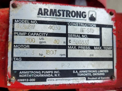 USED ARMSTRONG 4X3X6W 4030