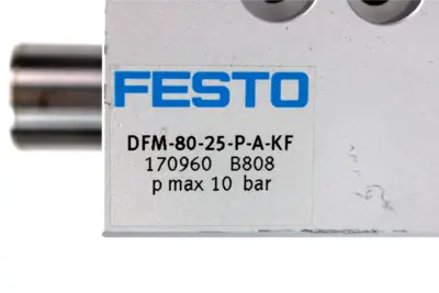 Festo DFM-80-25-P-A-KF Guided Drive Cylinder, 80mm Bore, 25mm Stroke