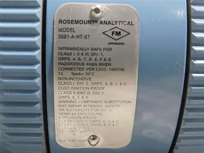 USED ROSEMOUNT ANALYTICAL 5081-A-HT