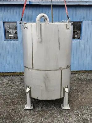 Used ADI Laval 2100 Gallon Tank, 304 Stainless Steel