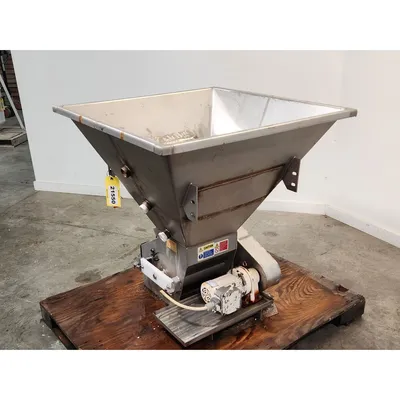 Used Key Technology Stainless Steel Rotary Feeder w/ Hopper