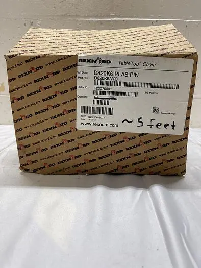 New | in-Stock REXNORD REXNORD D820K6 PLAS PIN 5FEET Misc Electrical & Power Parts | ND Industrial Surplus #1215491