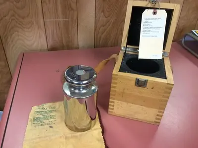 1345-385 Like New Sartorius #10F, 10 KG., Chrome Balance Calibration Weight
