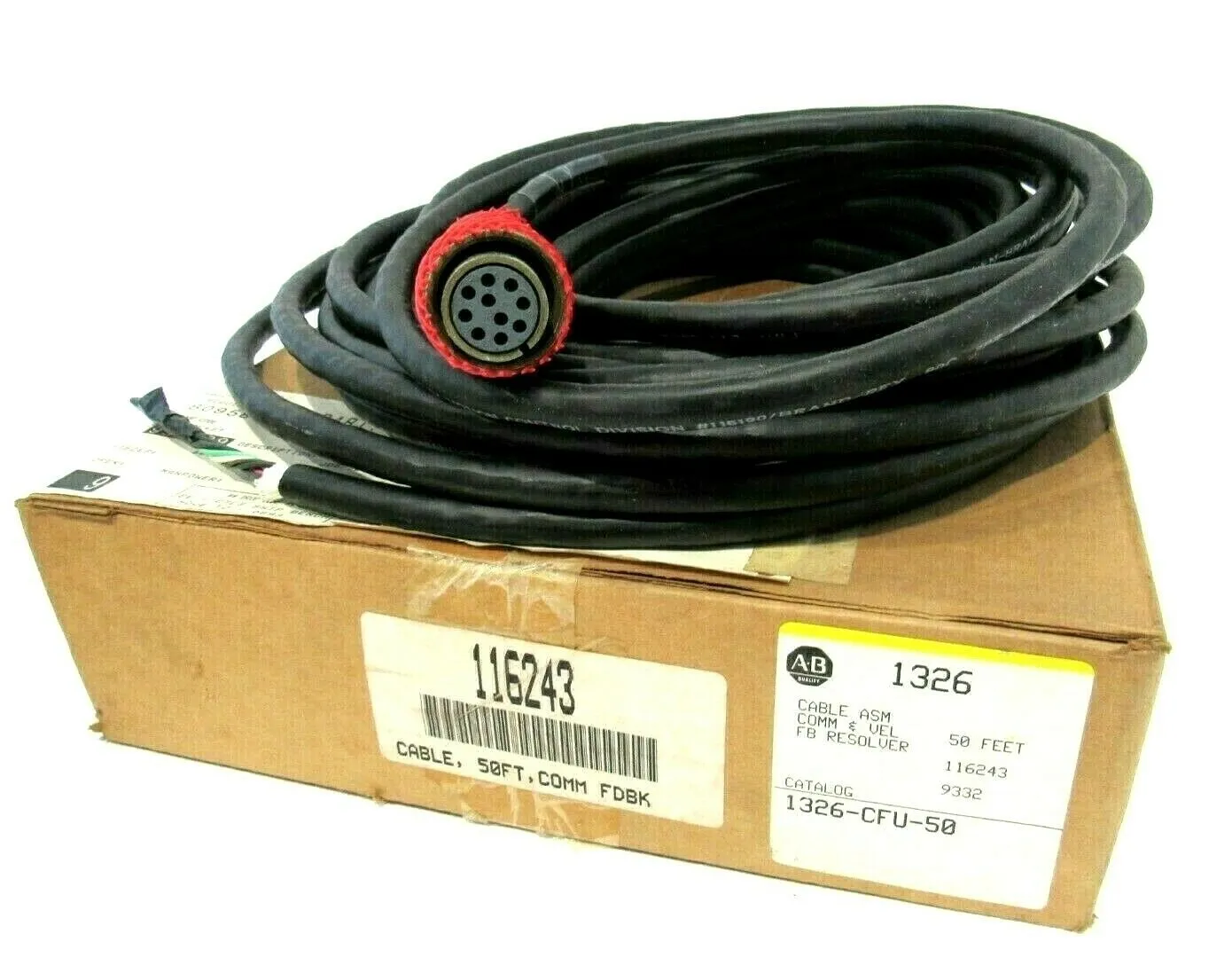NEW ALLEN BRADLEY 1326-CFU-50 COMMUNICATION CABLE ASSY. 50' 1326CFU50