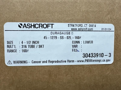 Ashcroft _MISSING_ Other Business & Industrial | Fram Fram LLC (9)