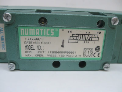 USED NUMATICS ISO5599/11/I12BB400MP00061