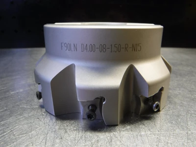 Iscar 4" Indexable Facemill 1.50" Arbor F90LN D4.00-08-1.50-R-N15 (LOC2308A)