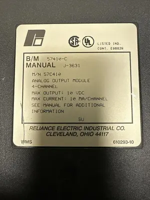 Used RELIANCE ELECTRIC 57C410 Industrial Controls Ohio US | Surplus Asset Holdings #1238972