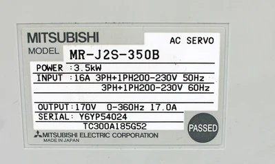 USED MITSUBISHI MR-J2S-350B