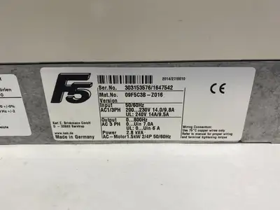 USED KEB JAGER COMBIVERT DRIVE CONTROLLER FS03-03S07