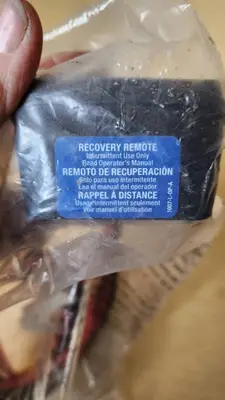 Warn Recovery Remote with Cables and Connectors