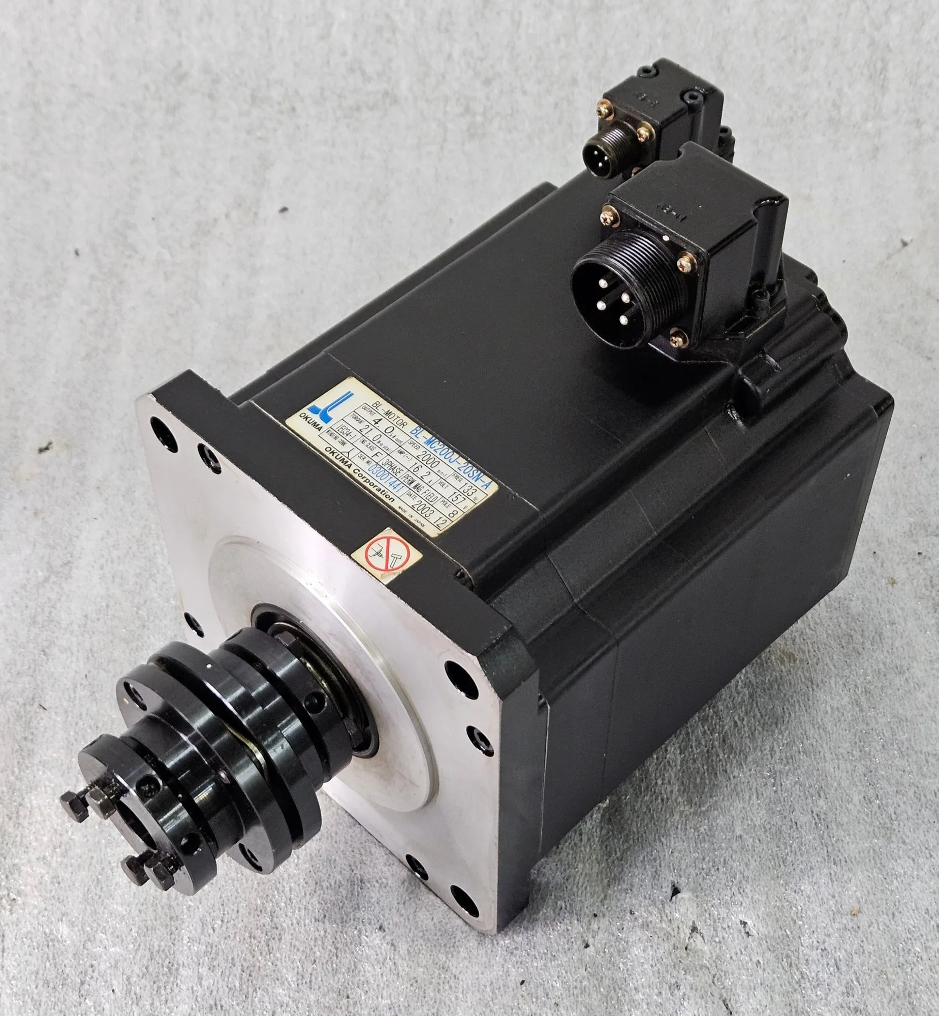 Used OKUMA BL-MC200J-20SN-A Servo Motors Ohio US | Great American Equipment Company #1493673