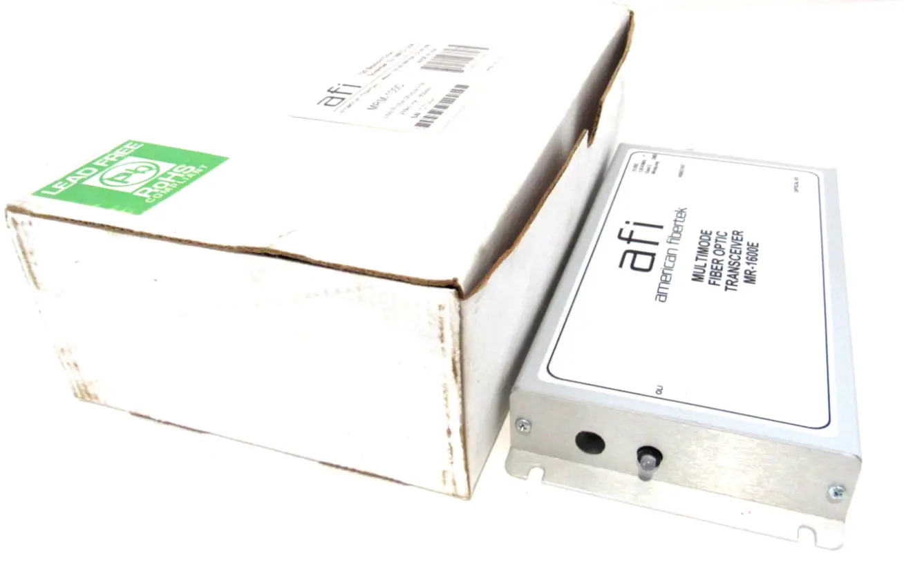 NEW AMERICAN FIBERTEK MR-1600E FIBER OPTIC TRANSCEIVER MR1600E