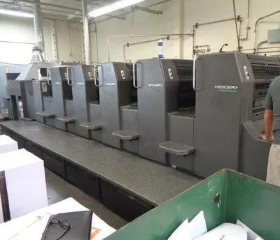 1998 Heidelberg 5 Color + Coater -SM74 5P3+L