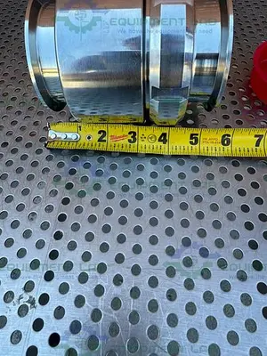 NEW 316L STAINLESS STEEL INLINE CHECK VALVE W/ 3" SANITARY FITTING