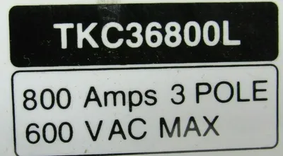 NEW GENERAL ELECTRIC TKC36800L CIRCUIT BREAKER 800A 3P