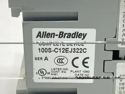 USED ALLEN-BRADLEY SER A SAFETY CONTACTOR 12A 600V 24VDC COIL