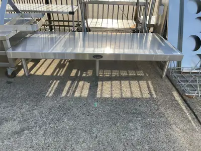 Used Randell Used 60" Randell Stainless Steel Equipment Stand Table - SS255 Food Prep Tables Illinois US | Falcon Restaurant Supply #1375916