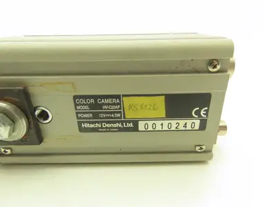 Hitachi Denshi HV-C20A 3CCD Color Inspection Camera 12V 4.5W w/Fuji Optical Lens