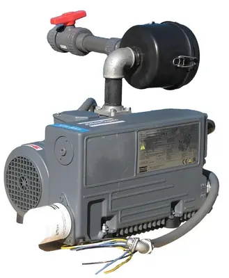 Atlas Copco 3 HP GVS Oil Lubricated Rotary Vane Vacuum Pump 42 CFM 230/460V