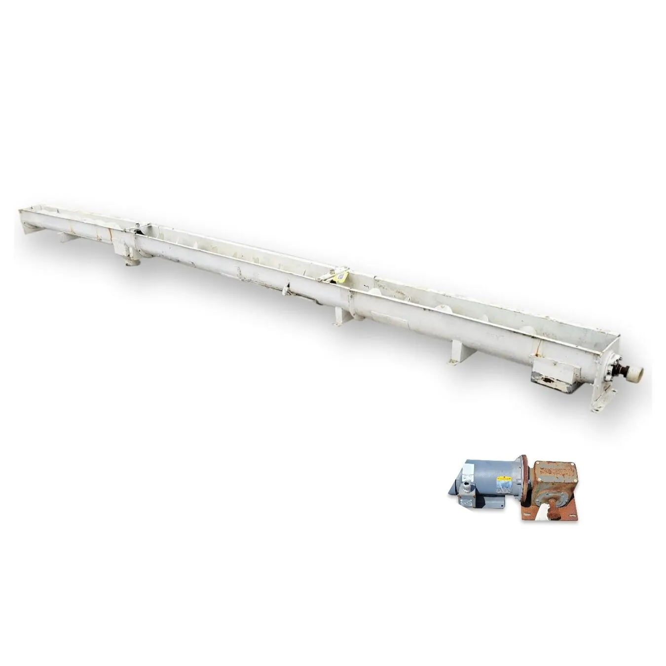 Used 8" dia. x 21' Long Paddle Conveyor Mixer